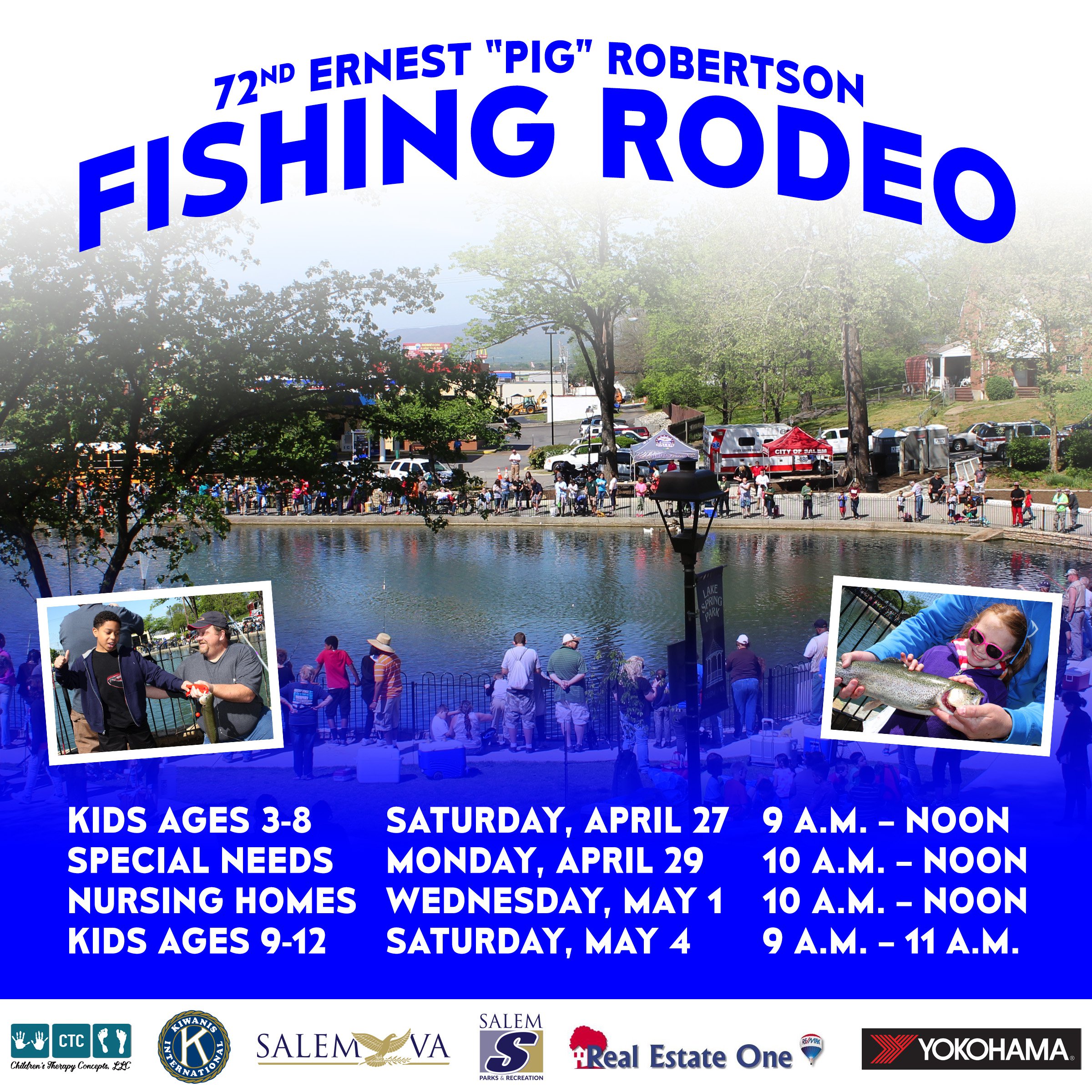 72nd Annual Ernest Pig Robertson Fishing Rodeo (Children 3-8 years old) 