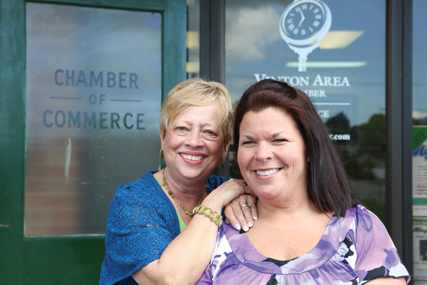 Angie Lewis (right) and Kathryn Sowders are "the heart and soul of the chamber."
