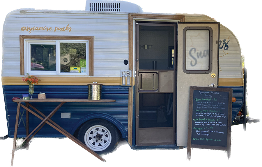 Maggi Pace started Sycamore Snacks as a pop-up airstream trailer slinging elevated comfort food.