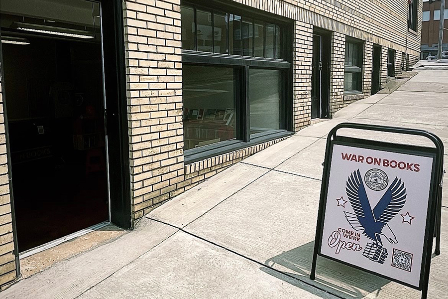 War On Books' storefront opened in May.