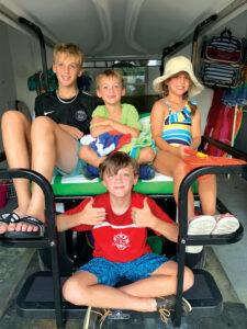 These kids are ready to hit the open road.