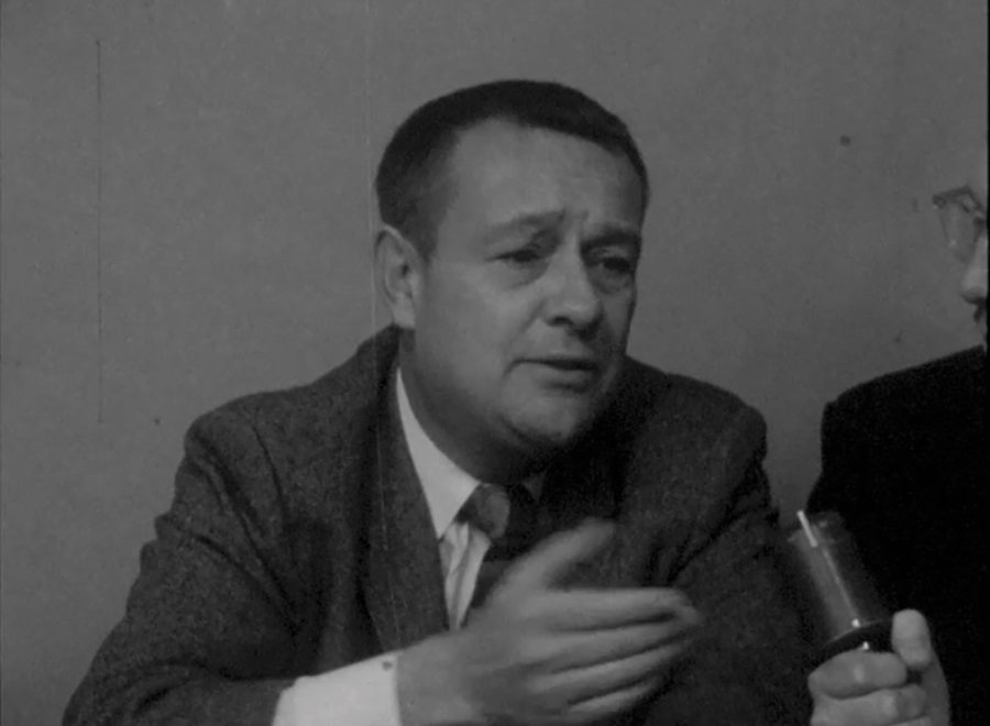 Charlie Clark during his WSLS interview in 1959.