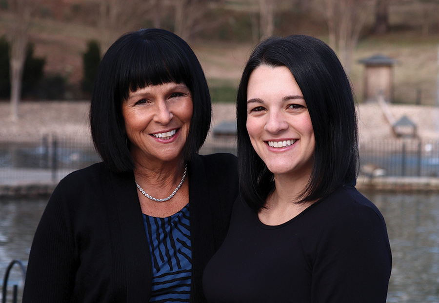 Lynda and Alyssa Pinello frequently work together on lesson plans.