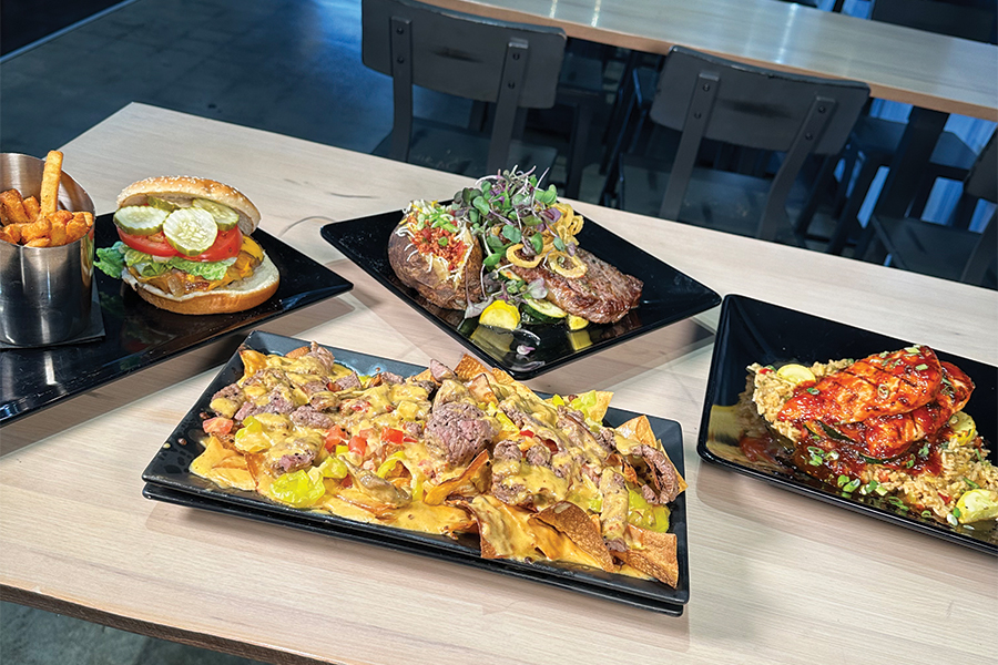 Pollard 107 South has classic wings, nachos and burgers to enjoy before relaxing on their outdoor patio.
