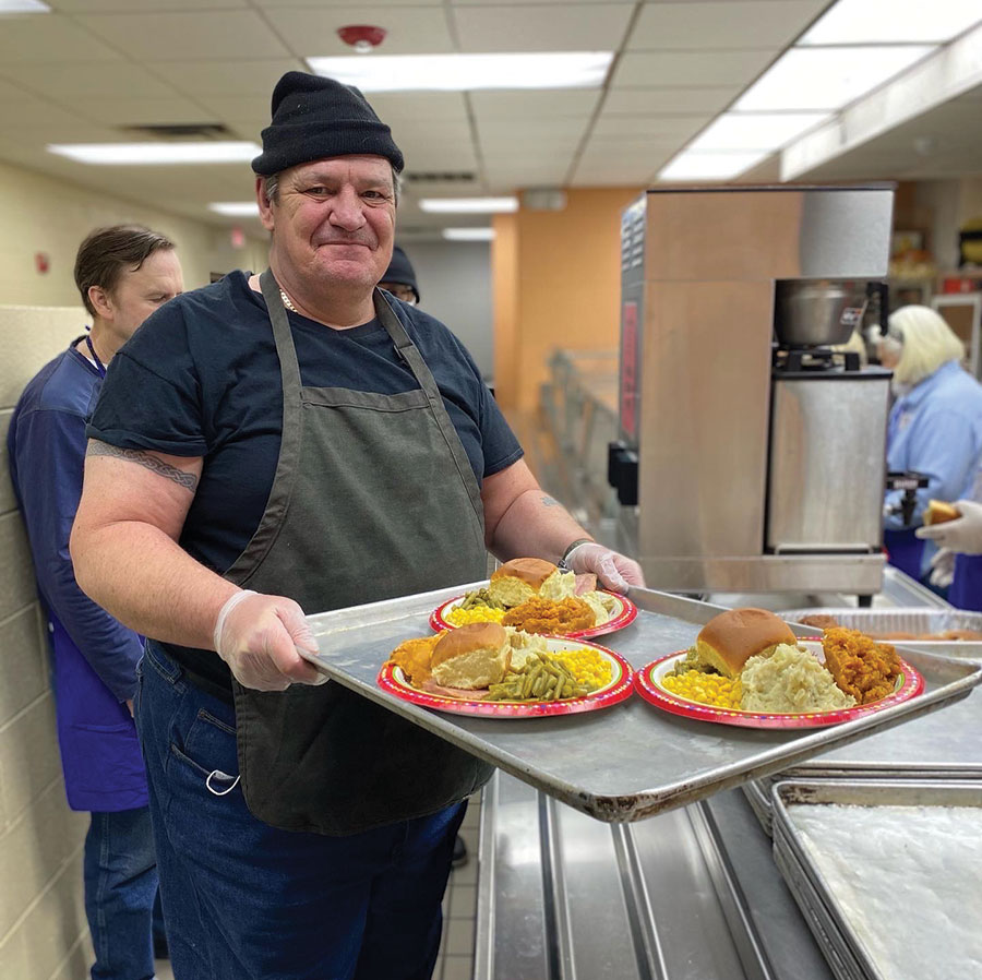 About 160 meals are served daily at the Rescue Mission.