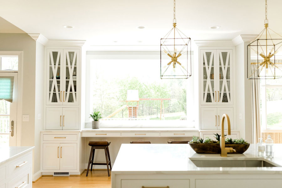 A suburban kitchen gets a major redo for family-friendly needs.