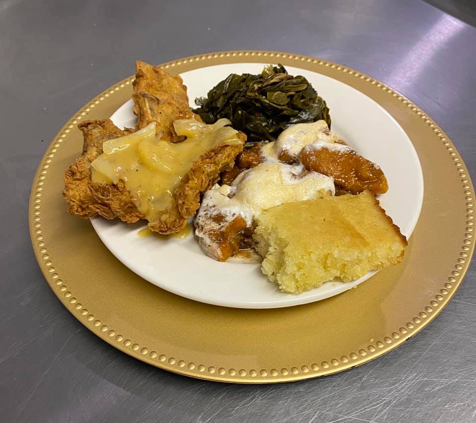 Fleming describes her style of cooking as being comfort food.
