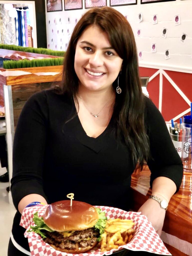 Kat Pascal, co-owner of Farmburguesa