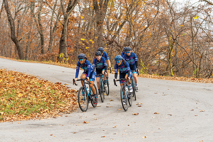 The TWENTY24 team trains along Botetourt Road.