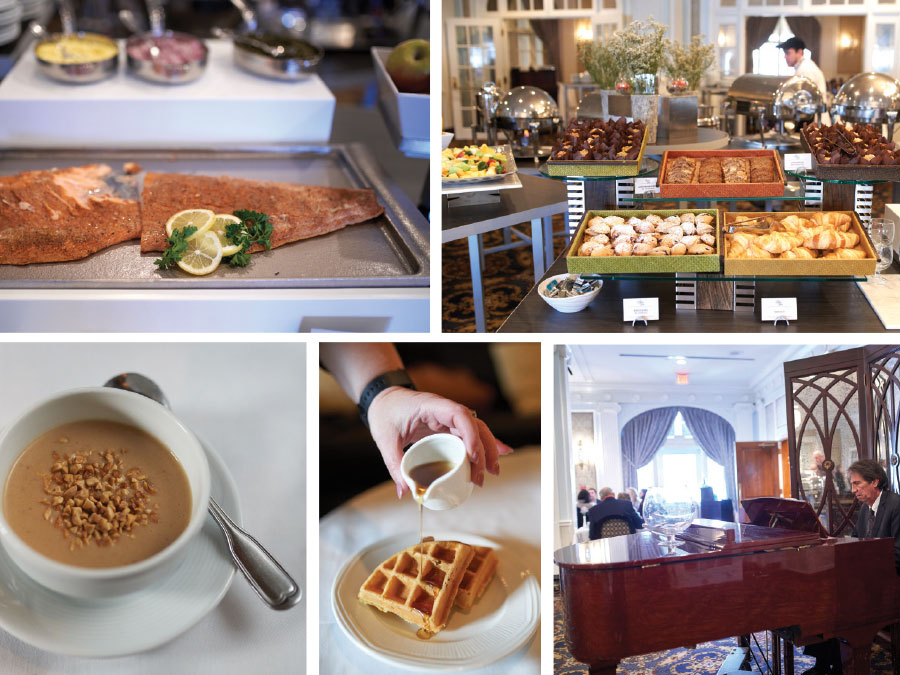 A handful of the many items found at a Regency Room brunch.