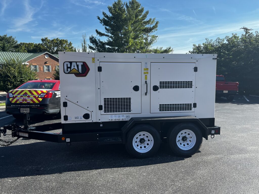 The Department of Fire & EMS, is happy to announce the arrival of a new
trailer-mounted, mobile generator.