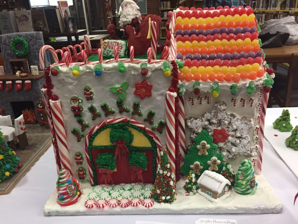Gingerbread houses come in all shapes and sizes at the Gingerbread Festival, held at the Salem Public Library this Saturday.