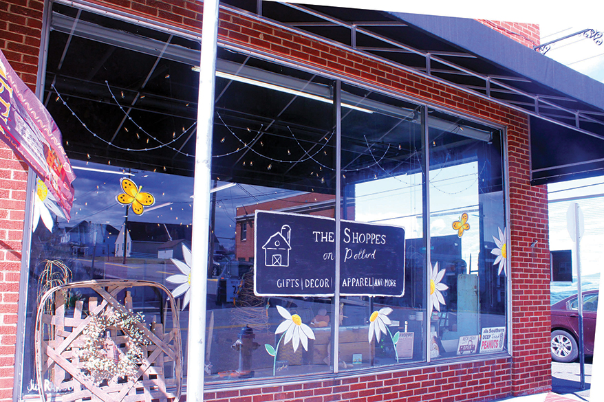The Shoppes on Pollard is home to over 25 local small businesses, featuring handmade artisans, antique dealers, apparel boutiques, wholesale retailers, thrift shops and more.
