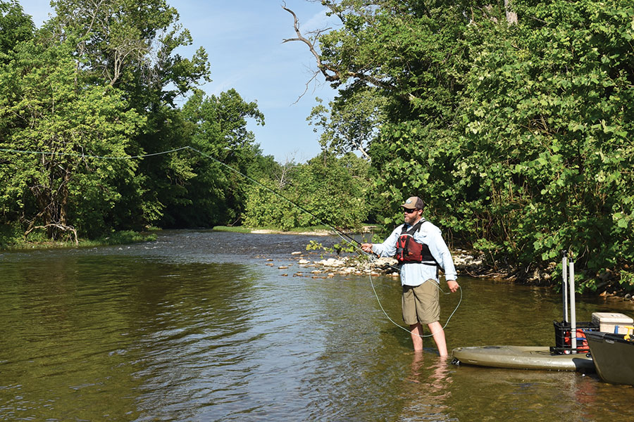 Fishing on the Green Hill Park to Salem Rotary Park excursion.