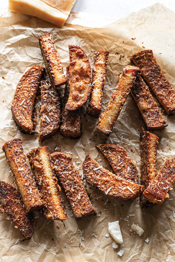 Hot parmesan sticks