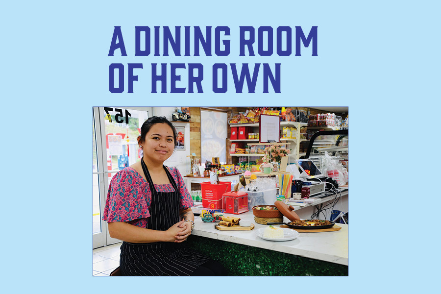 Owner Franchesca Maglalang cooks Filipino staples like lumpia, sisig and chicken adobo.