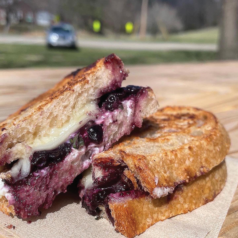 Signature Blueberry Grilled Cheese.