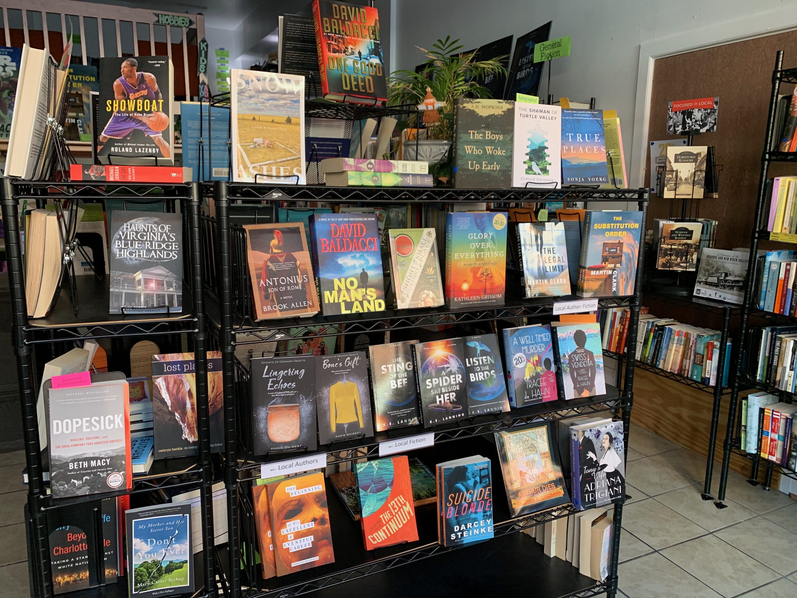“We managed to carry about 3,500-4,000 new and gently used books, the majority fiction.”
