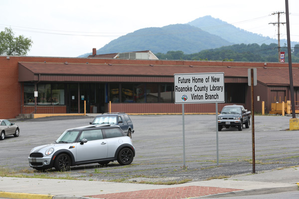 Future home of the new Roanoke County Library Vinton Branch