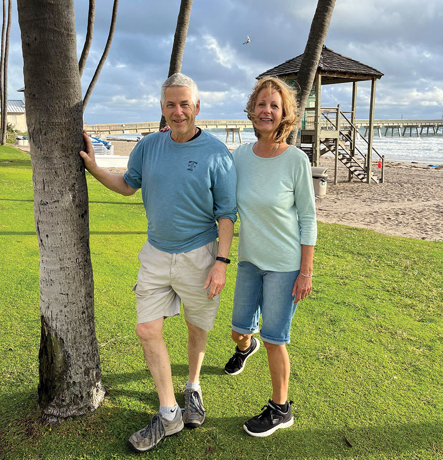Kathy and Mark Heberle enjoying retirement.