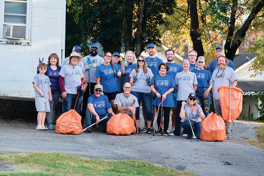 Neighbors come together from across the city and neighboring counties to catch up and clean up the streets multiple times a week.