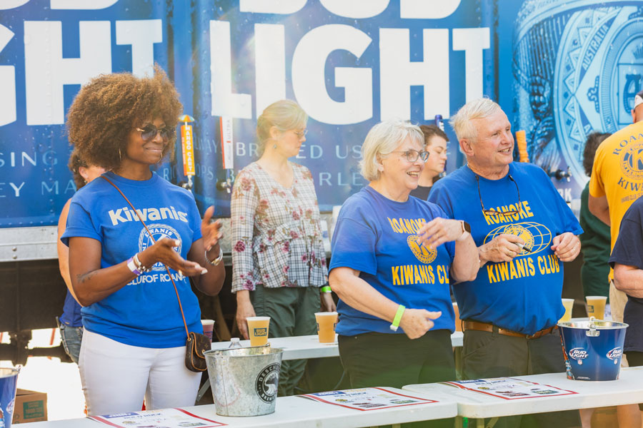 The Kiwanis Club of Roanoke is one of many nonprofits to receive event proceeds, and provides volunteers for the events.