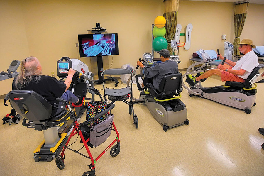 InnovAge features a rehabilitation gym for physical and occupational therapies.