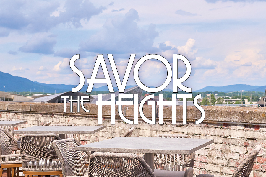 Get a view of downtown Roanoke and our beautiful mountains from your dinner table.