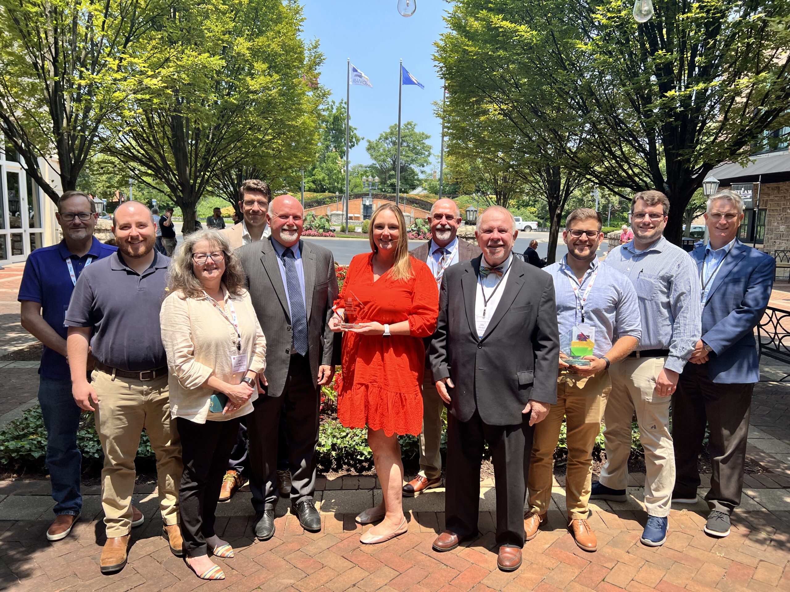 Botetourt County celebrates receiving the 2023 Holzheimer Economic Development Award.