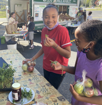 Farm to school provides all kids
access to nutritious, high quality,
local food so they are ready to learn
and grow. Farm to school activities
enhance classroom education through
hands-on learning related to food,
health, agriculture and nutrition.