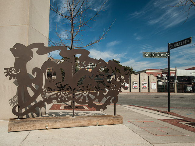 The Roanoke LOVEwork art is the creation of Eric Fitzpatrick.