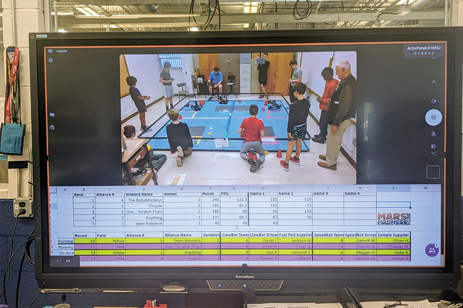 The Burton Center for Arts and Technology robotics camp is run by the school’s FTC robotics team.