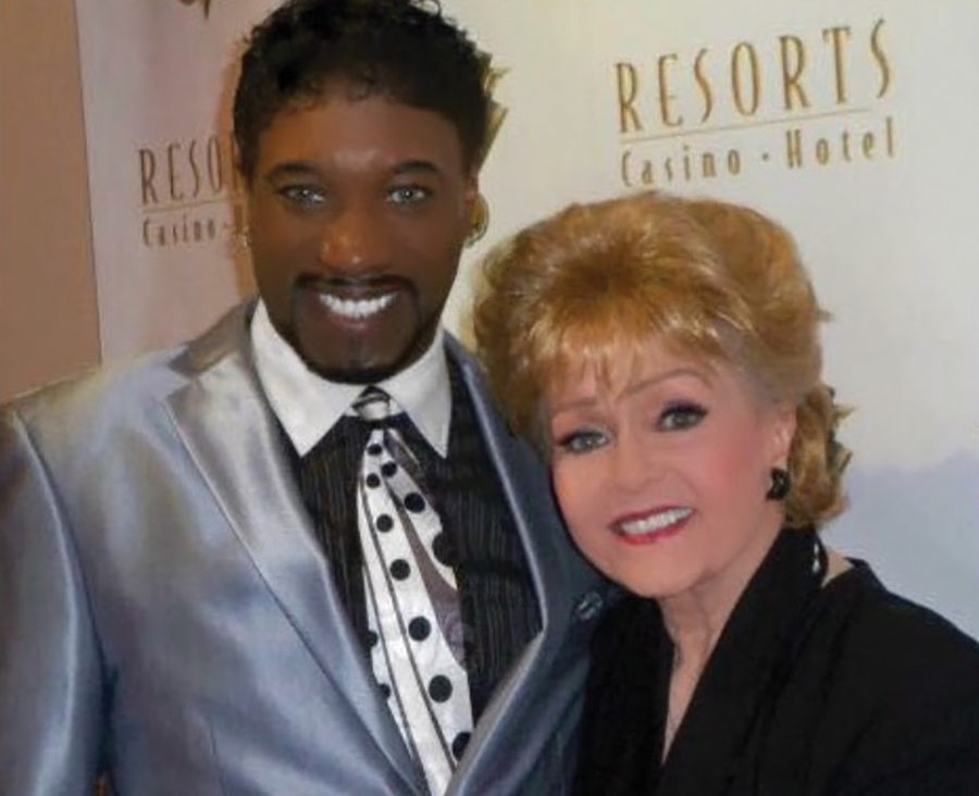 T-Fox with Debbie Reynolds