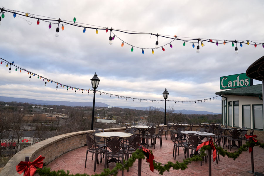 Carlos Brazilian is known for their patio view of the city.