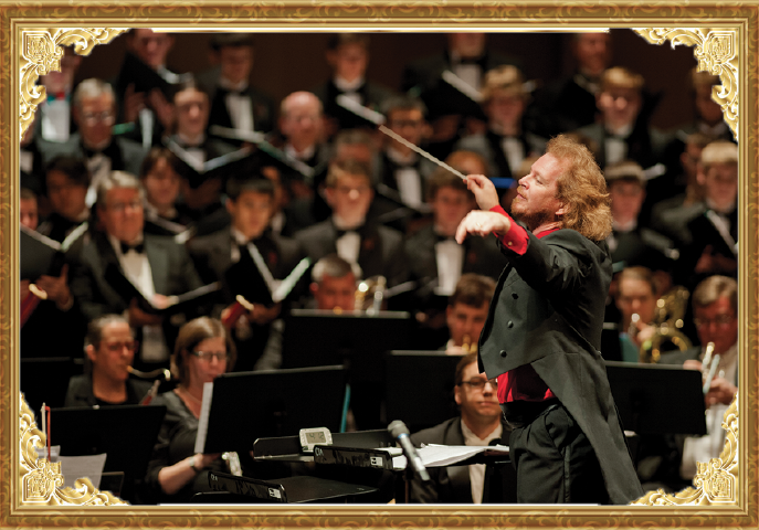 Music Director and Conductor David Wiley leads his musicians for Roanoke Symphony Orchestra.