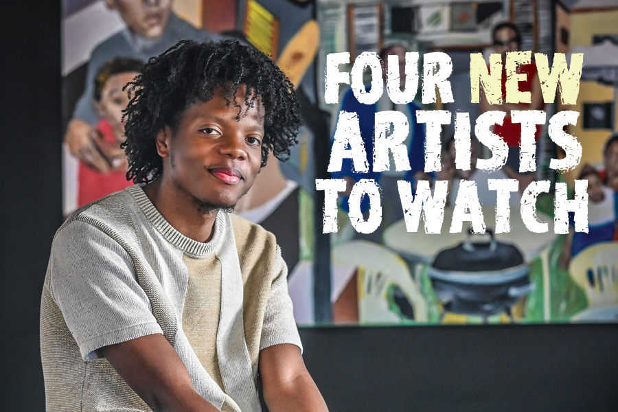 “Al’s work has a wonderful sense of narrative that invokes nostalgia,” says Allen TenBusschen, who teaches painting and drawing at the University of Lynchburg. TenBusschen selected Al Winfield’s “Grand Old Day,” shown here with the artist, for Best in Show at a national juried exhibition at Bedford’s Bower Center for the Arts.