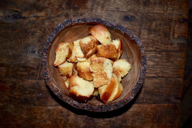 Brioche croutons