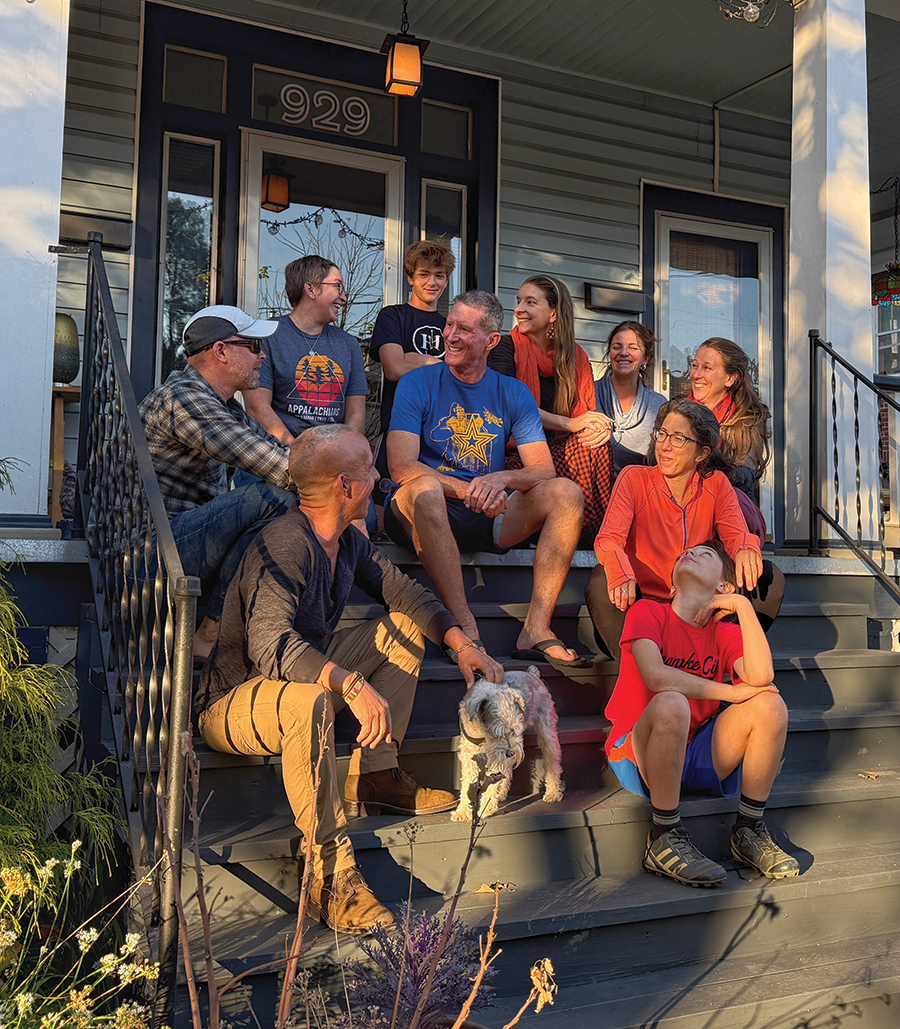 The residents of Winona Avenue SW say that longtime resident James Settle (center) has contributed much to the vibrancy of the neighborhood’s upkeep and culture.