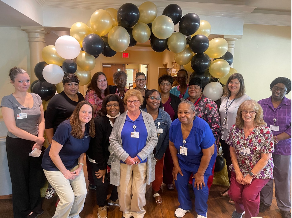 Front Row Left to Right: Mary Bushnell, Tammy Millner, Joyce Taylor, Naketa Caldwell, Vera McGriff, Audrey Coleman
Back Row Left to Right: Phabeanna Lawson, Edwina Cannaday, Allison Whiting, Janice Walker, Melissa Dillard, Gloria Jean Franklin, Sharandah Irving, Deborah Johnson, Stephanie Duncan, Loise Waweru