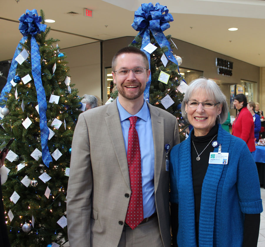 Good Samaritan Hospice founder Sue Ranson (left) with Aaron Housh, CEO