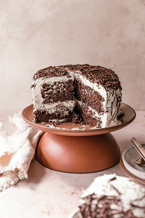 Chocolate Fudge Peppermint Cake
