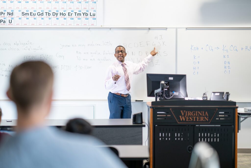 Virginia Western faculty member Alexander Scott will be leading workshops on Re-engineering Communication in the Workplace and AI and the Workplace.