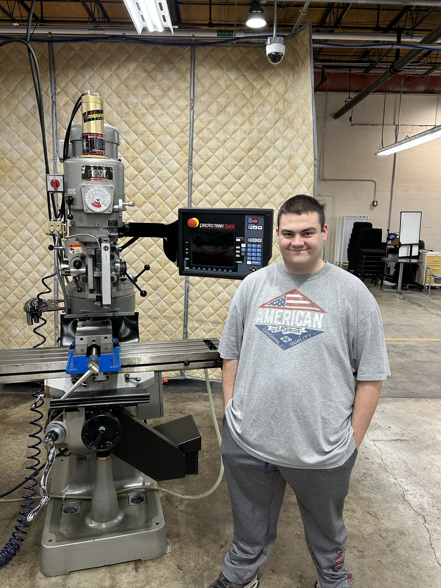 Cross Yonce received the Gene Haas Scholarship toward his Machining coursework at Virginia Western Community College. The Gene Haas Foundation awarded Virginia Western’s School of Career and Corporate Training a $10,000 grant to fund scholarships for Machining students.
