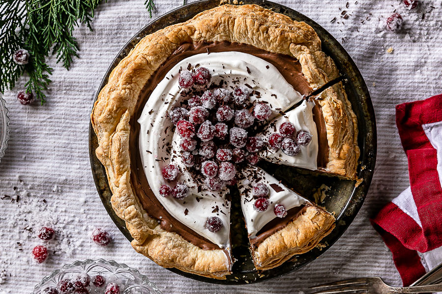 Miller and Rhoads’ Tea Room Chocolate Silk Pie (with a touch of kahlua)