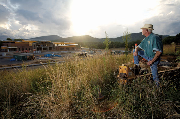 Ed Elswick at Roanoke County construction site