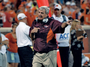 During his 25 seasons at the helm Beamer has led the Hokies to 19 consecutive bowl appearances, four ACC titles, three Big East conference titles, six BCS appearances and one National Championship game. He is currently the winningest active coach in FBS.