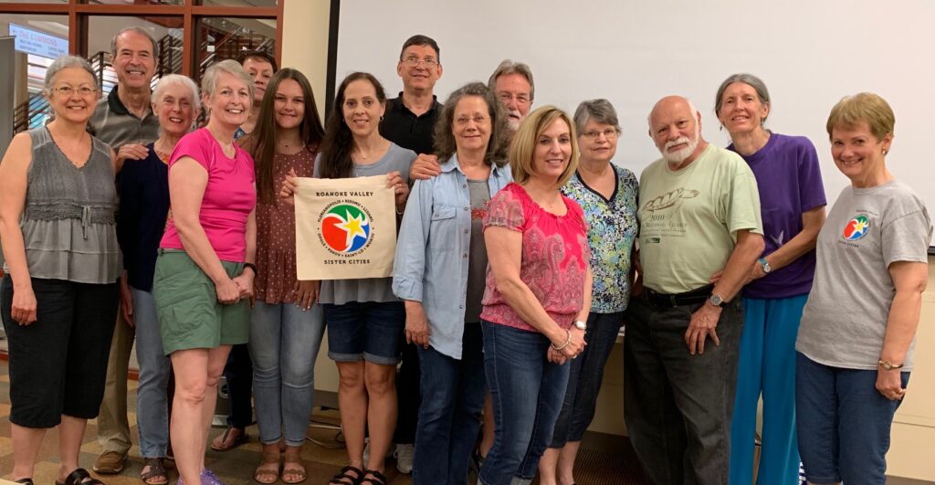 Siobhan Scro, St.-Lo Committee Co-chair, is one of the organizers of the upcoming St-Lo trip. (front center in jean capris). Pictured are some of the members who plan to visit St.-Lo, including RVSC President Mary Jo Fassie (far right).