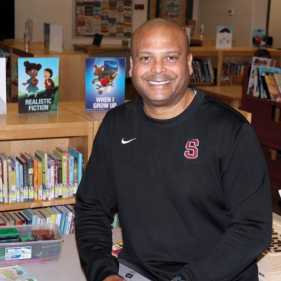 DeWayne Harrell, librarian at South Salem Elementary, has created a YouTube channel for his students.