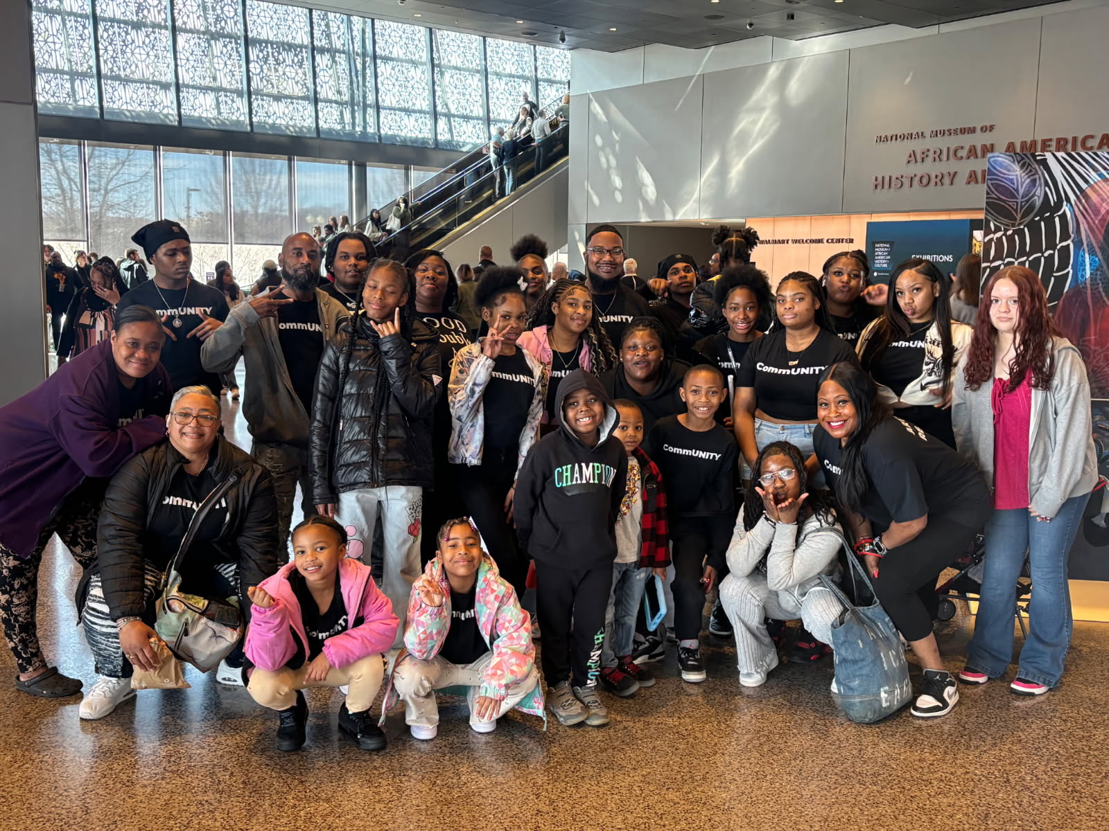 CommUNITY Arts Reach visits the National Museum of African American History and Culture in Washington, D.C.