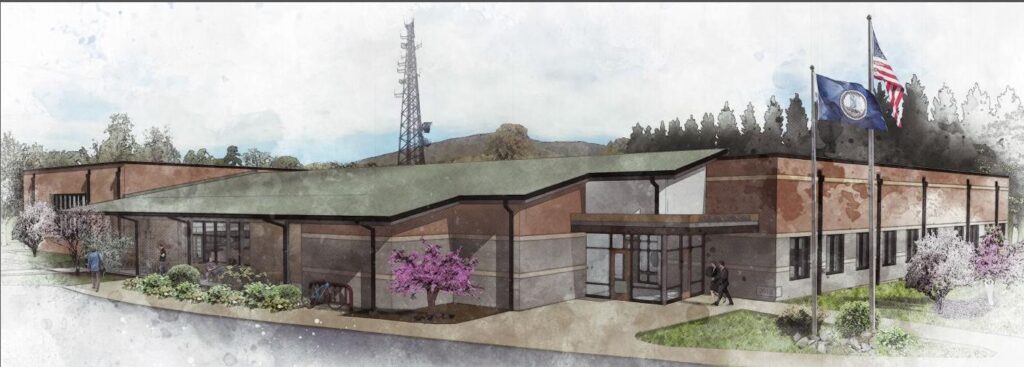 Artist's rendering of the new E911 Center.